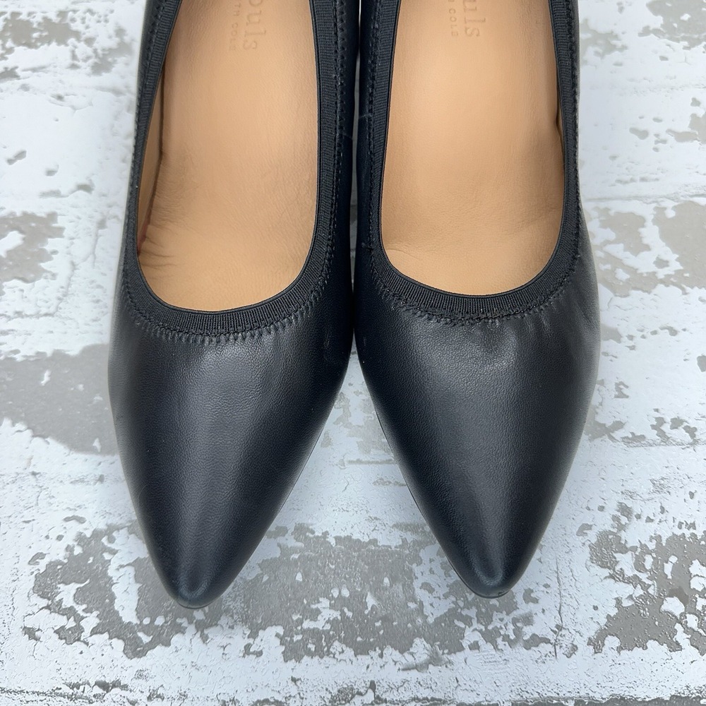 Gentle Soles by Kenneth Cole Dionne Pumps Women 10M Black Pointed Toe Block Heel - Picture 5 of 11